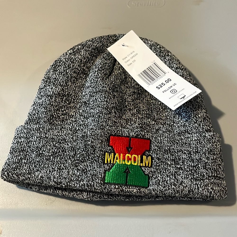 Gray/Black Malcolm X Hat